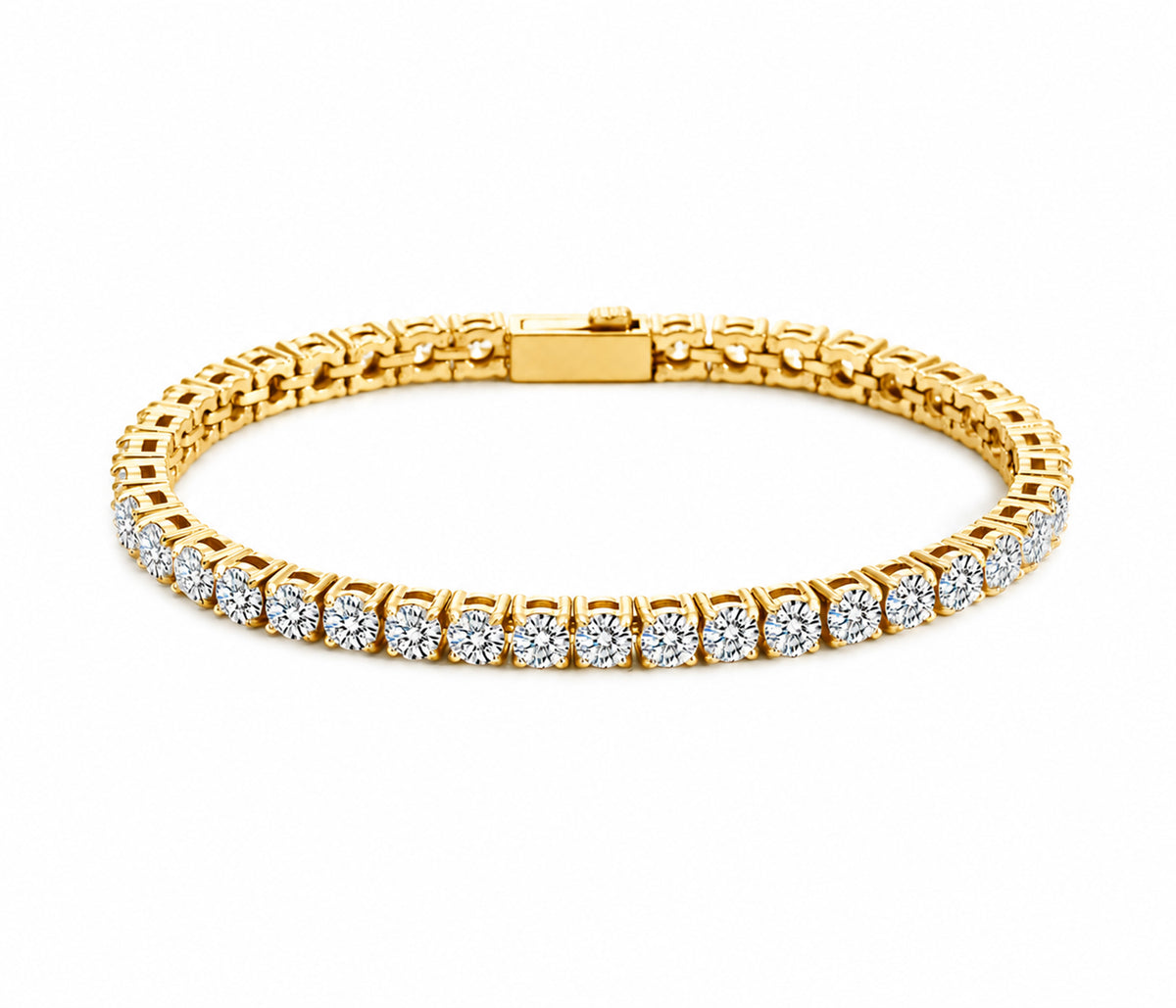 Sparkling Gold Tennis Bracelet