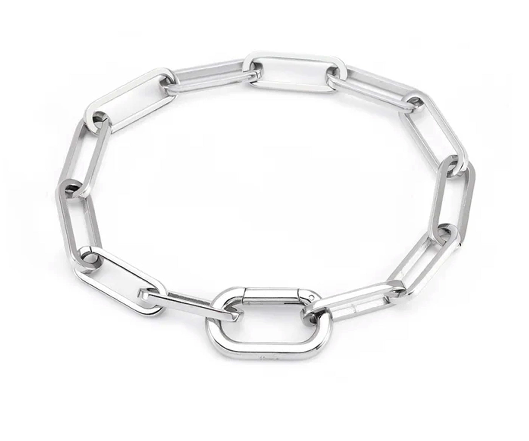Paperclip Lightweight Link Steel Bracelet