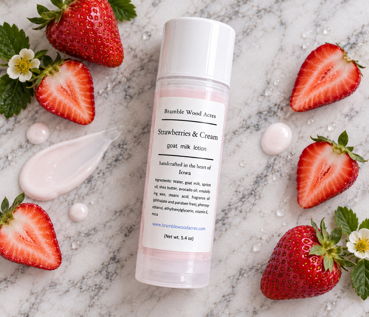 Goat Milk Lotion - Strawberries & Cream