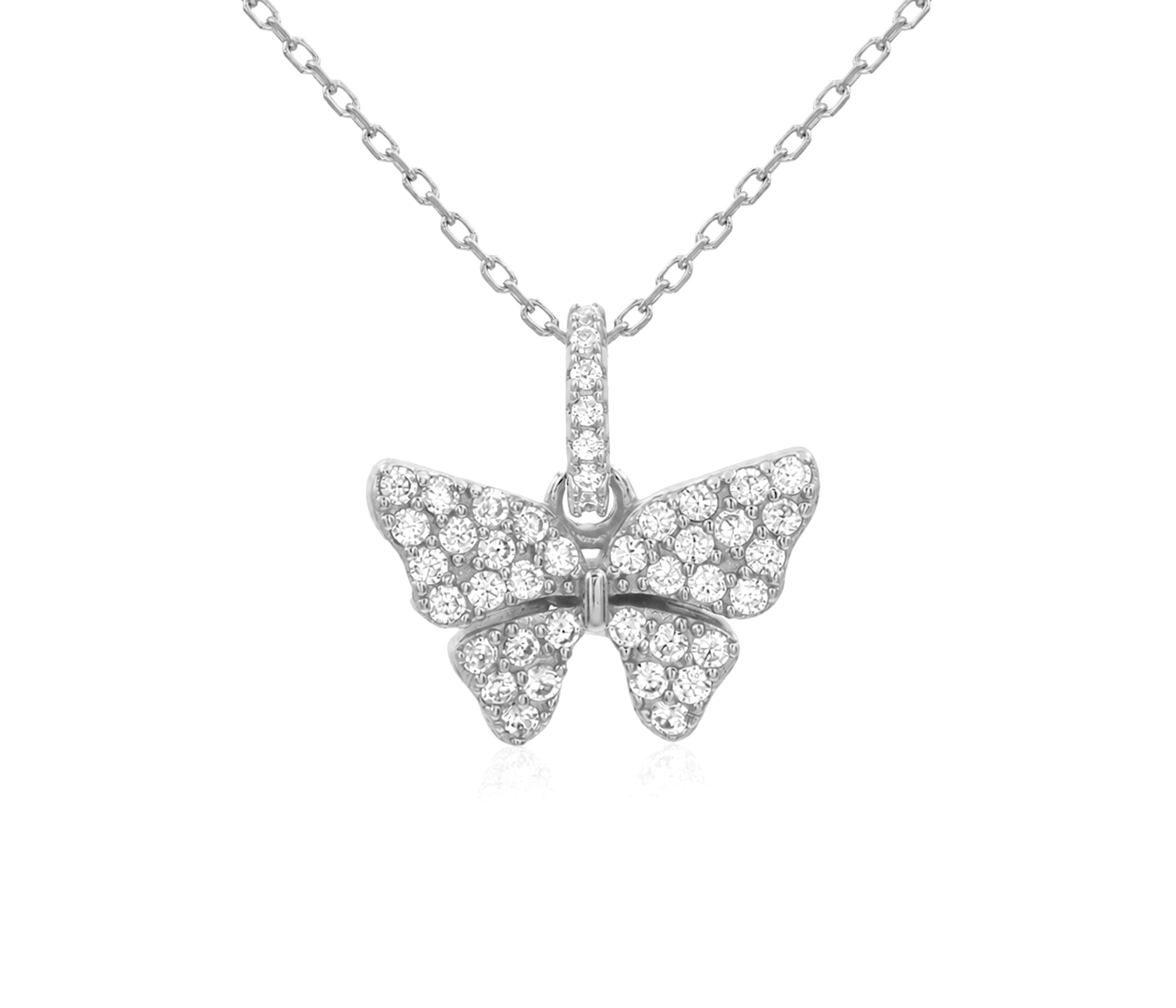 Awakening Butterfly Silver Necklace