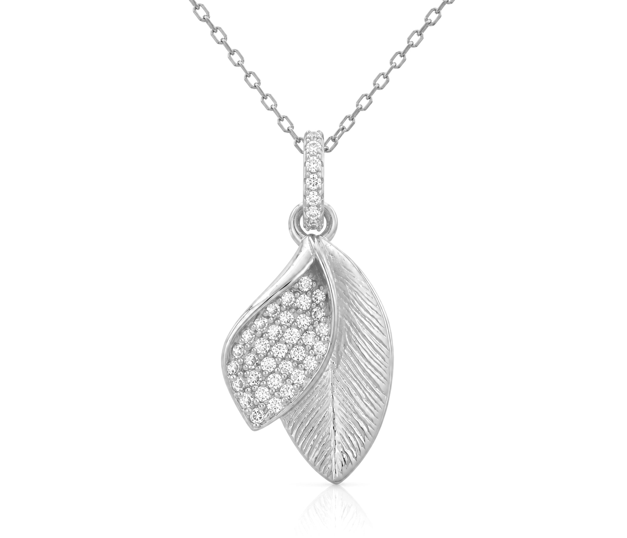 Turn a New Leaf Silver Necklace