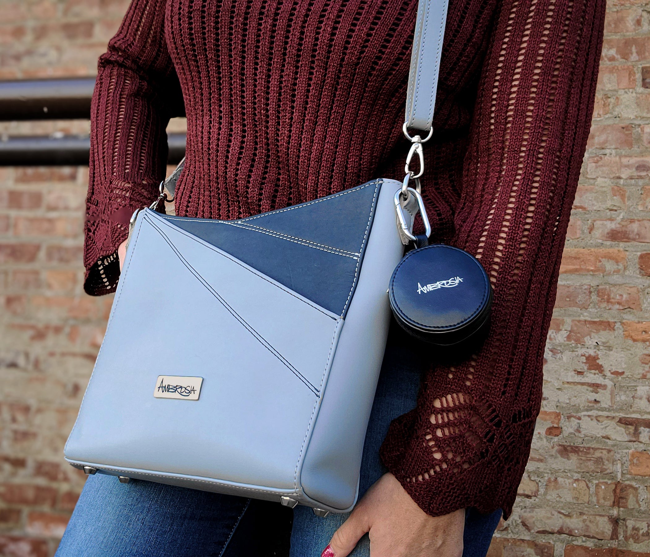 Mini Round Travel Jewelry Keychain Case