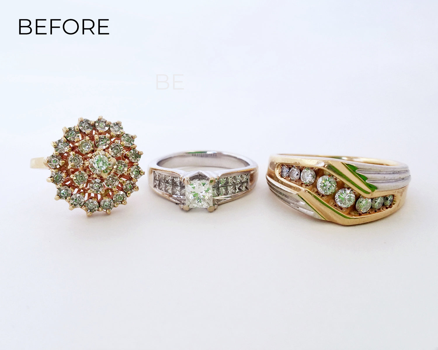 Two-Tone Twist Bypass Diamond Ring
