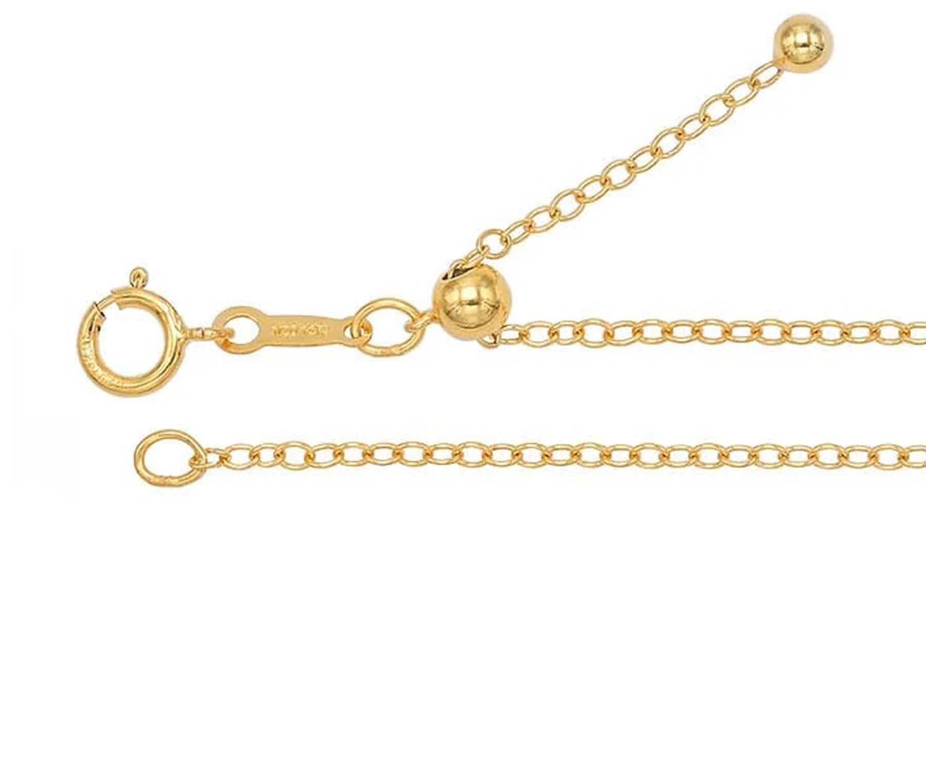 Adjustable Length Gold-Filled 1.6mm Cable Chain