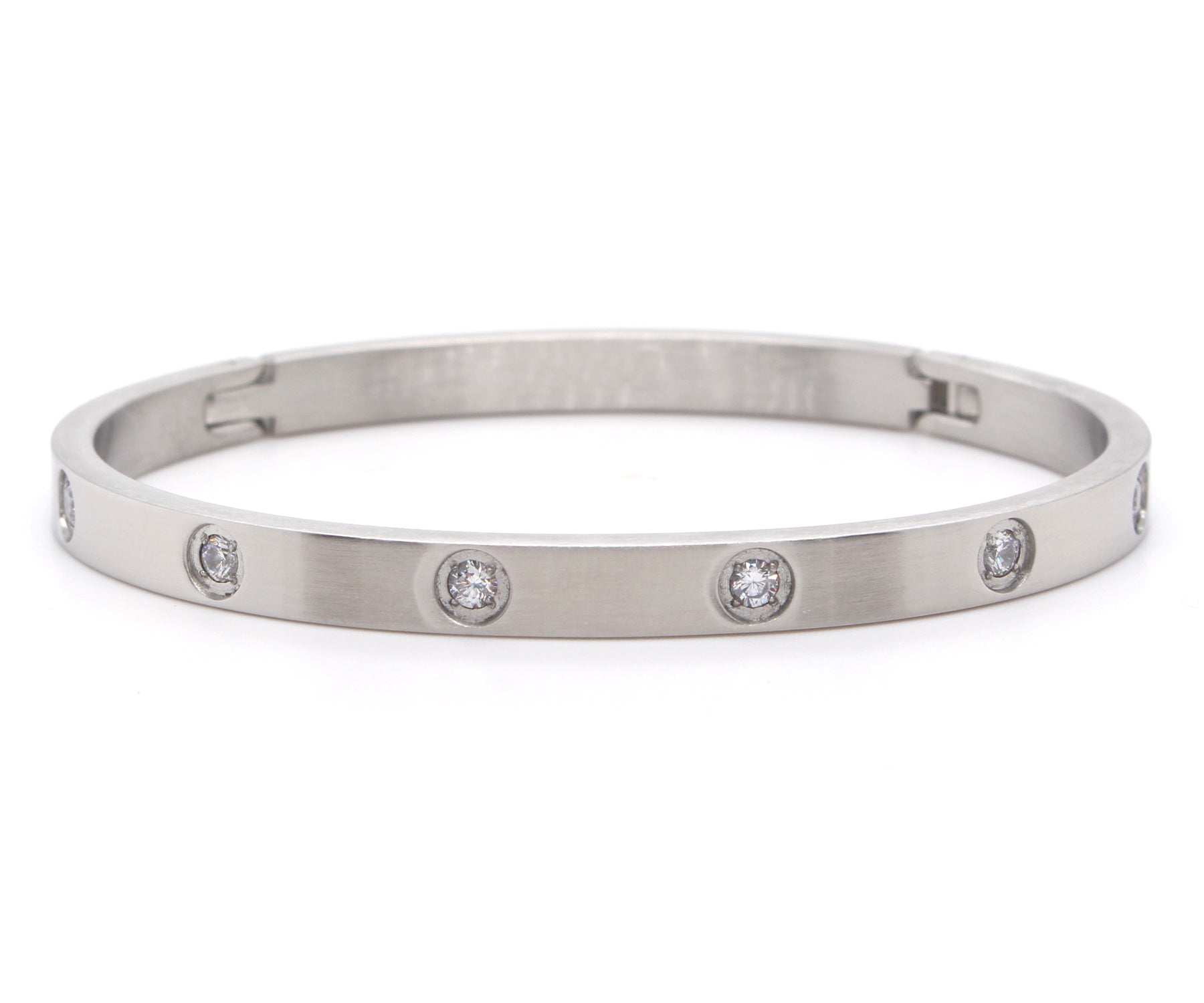 Star Bangle Narrow Stainless Steel Bracelet