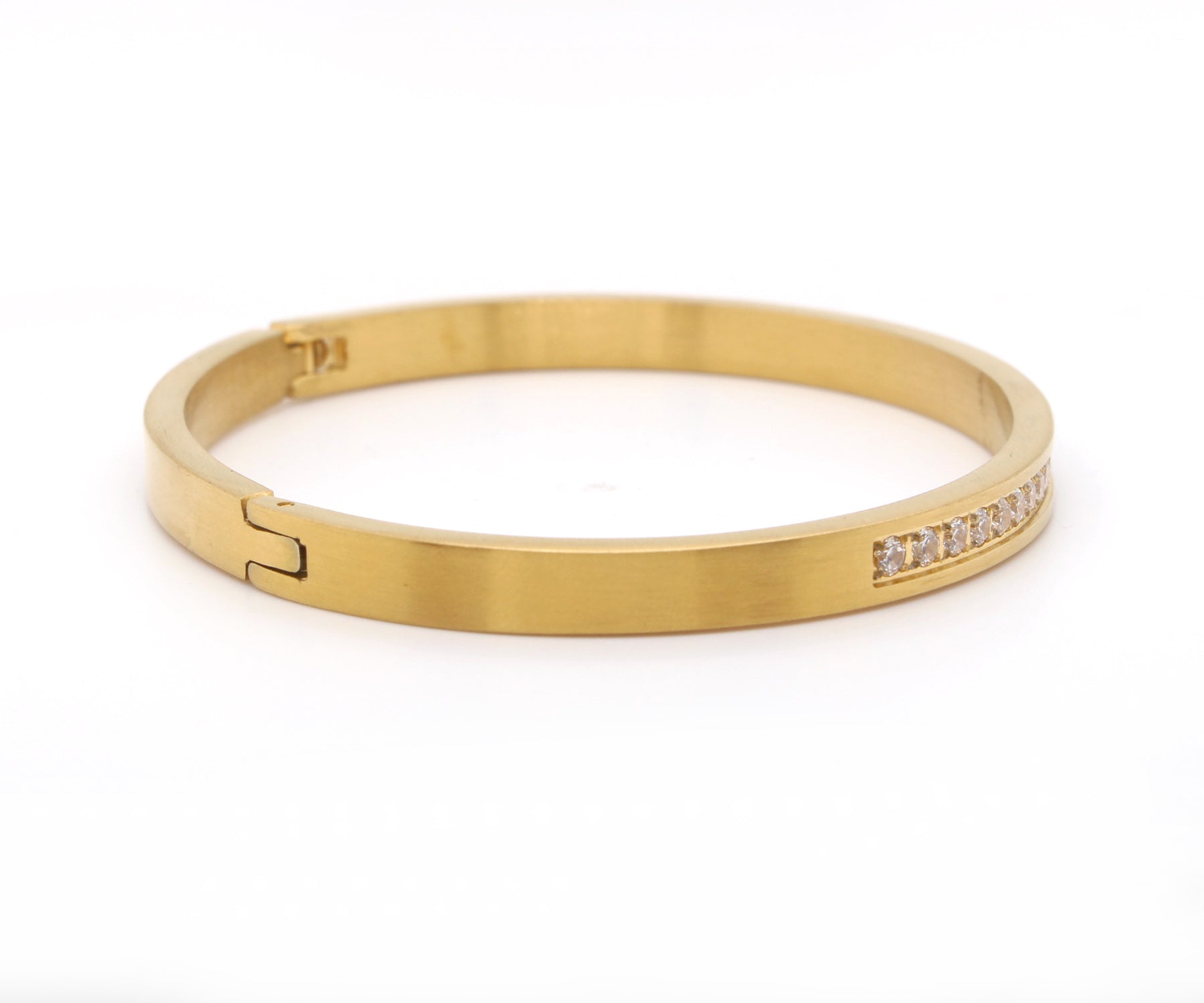 Pulsera de oro pavé de eternidad