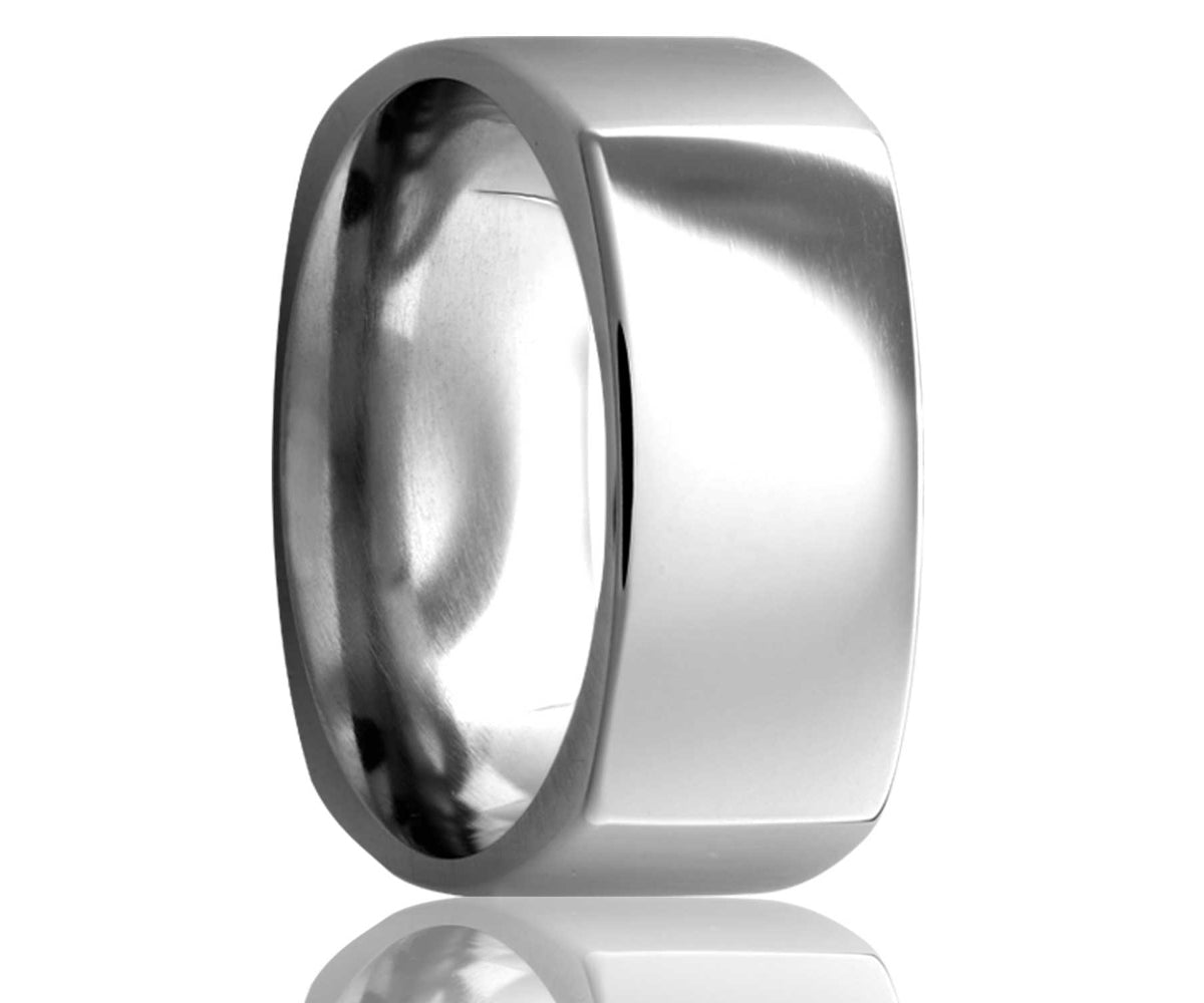 Anillo cuadrado plano de cobalto