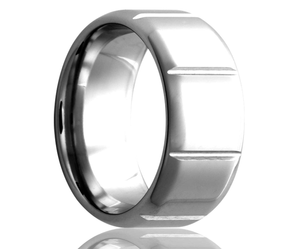 Anillo de borde biselado en forma de escalera de cobalto