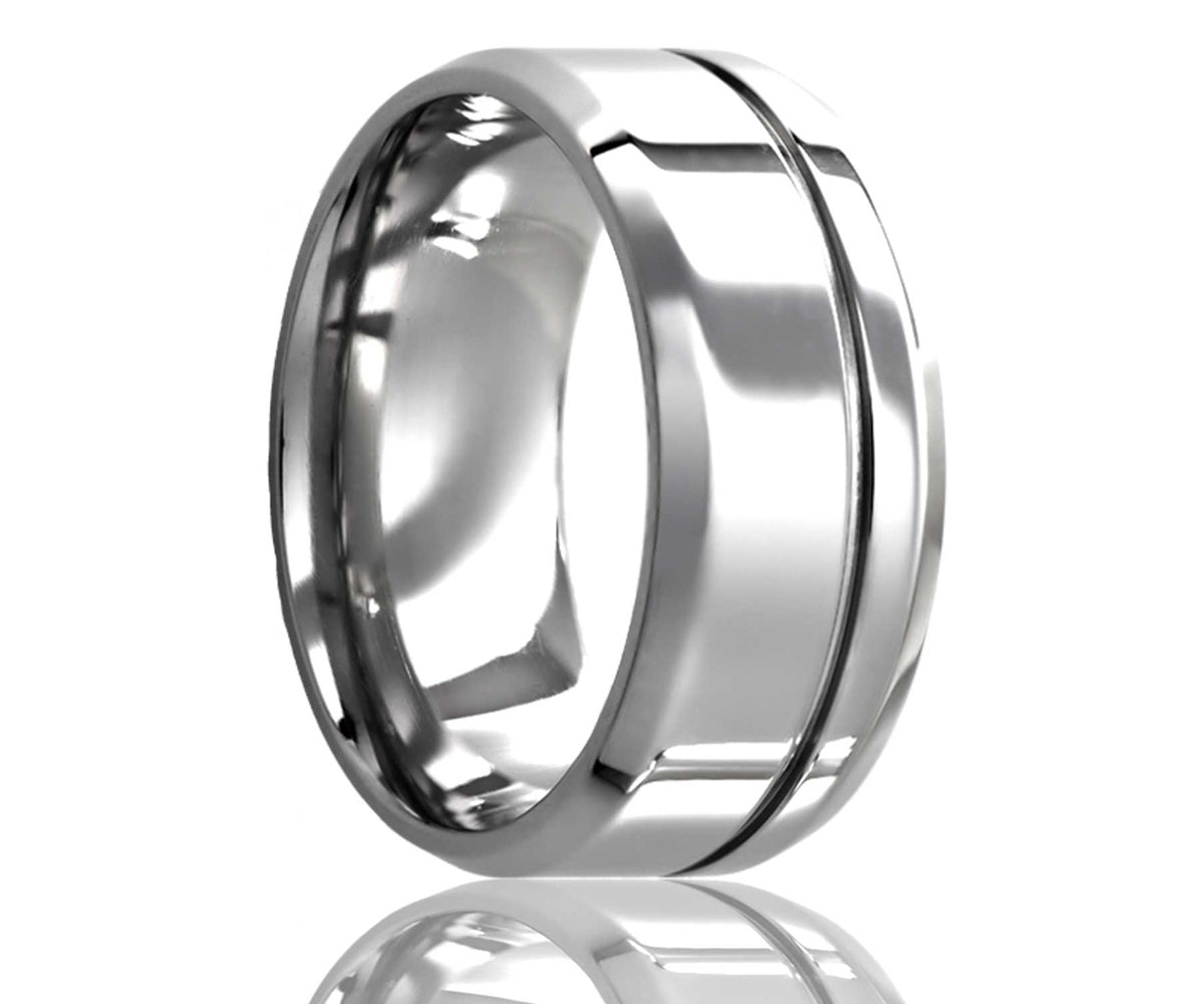Anillo de ranura descentrada con borde biselado de cobalto