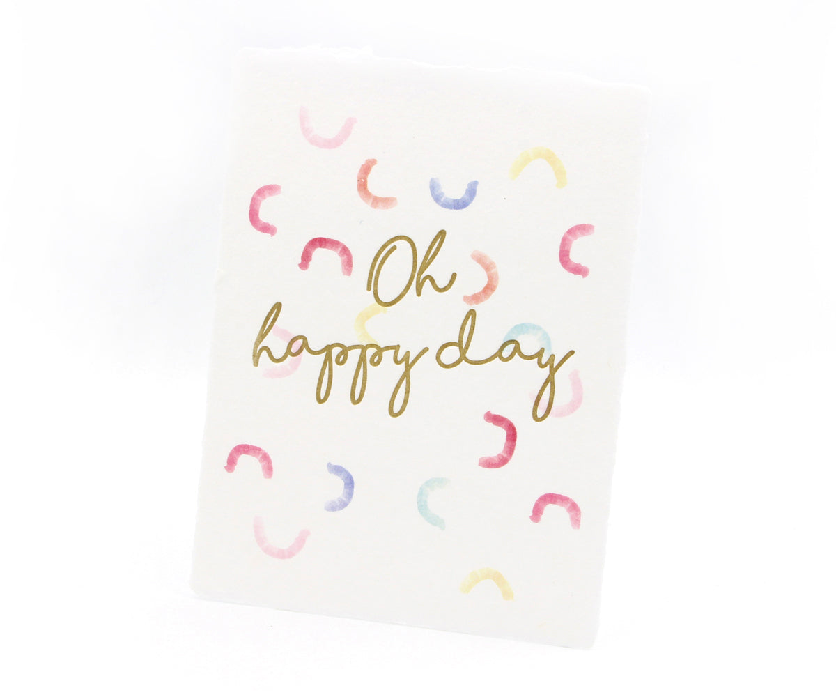 Oh Happy Day Handmade Greeting Card