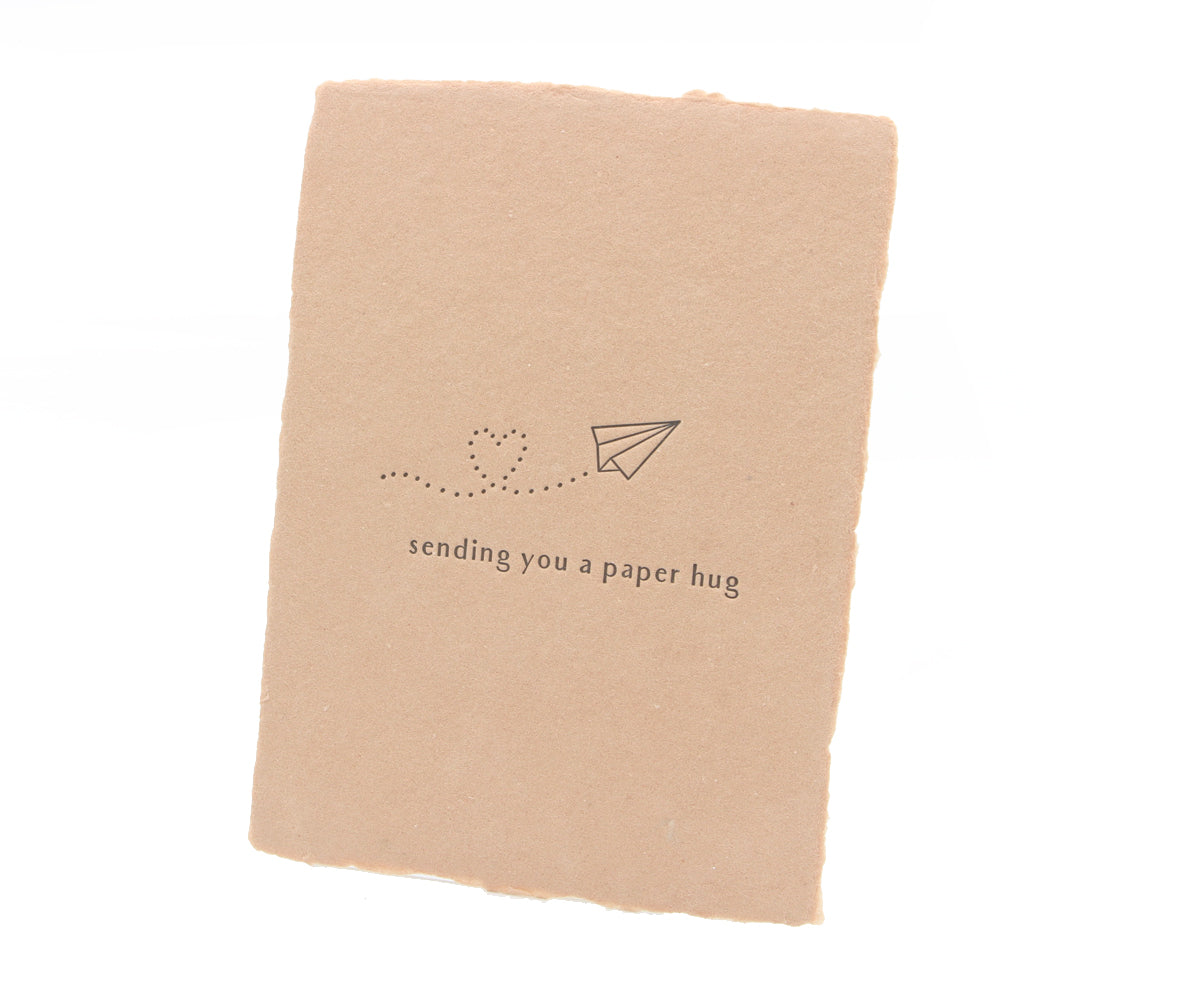 Sending Hugs Handmade Greeting Card