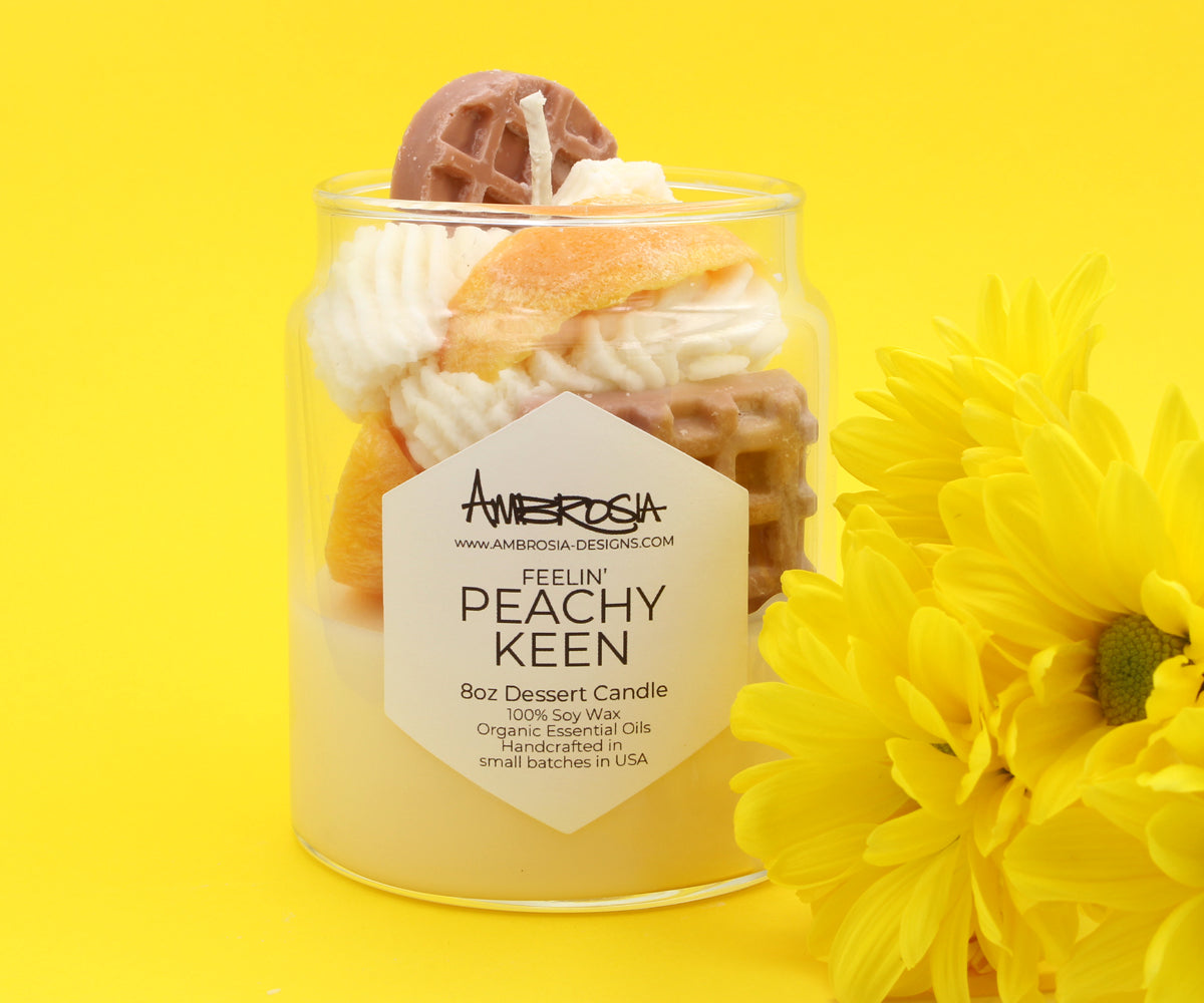 Feelin' Peachy Keen Dessert Candle