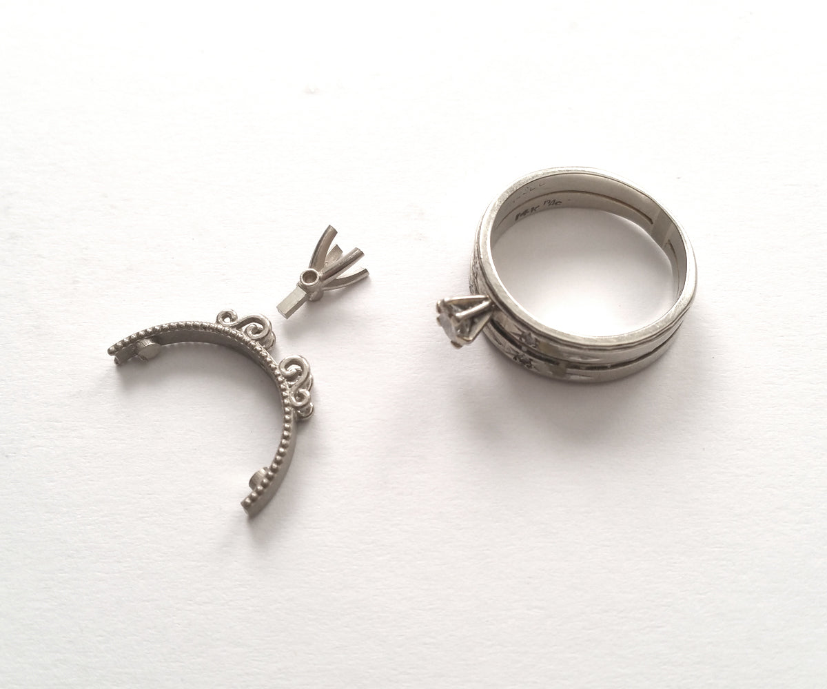 Cathedral Swirl Wedding Ring Redesign