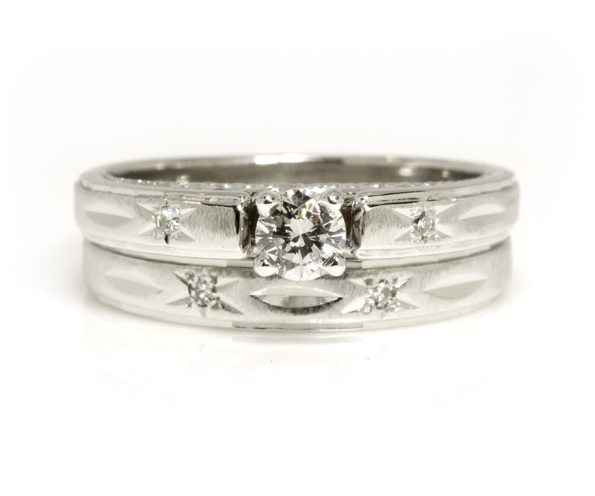 Cathedral Swirl Wedding Ring Redesign