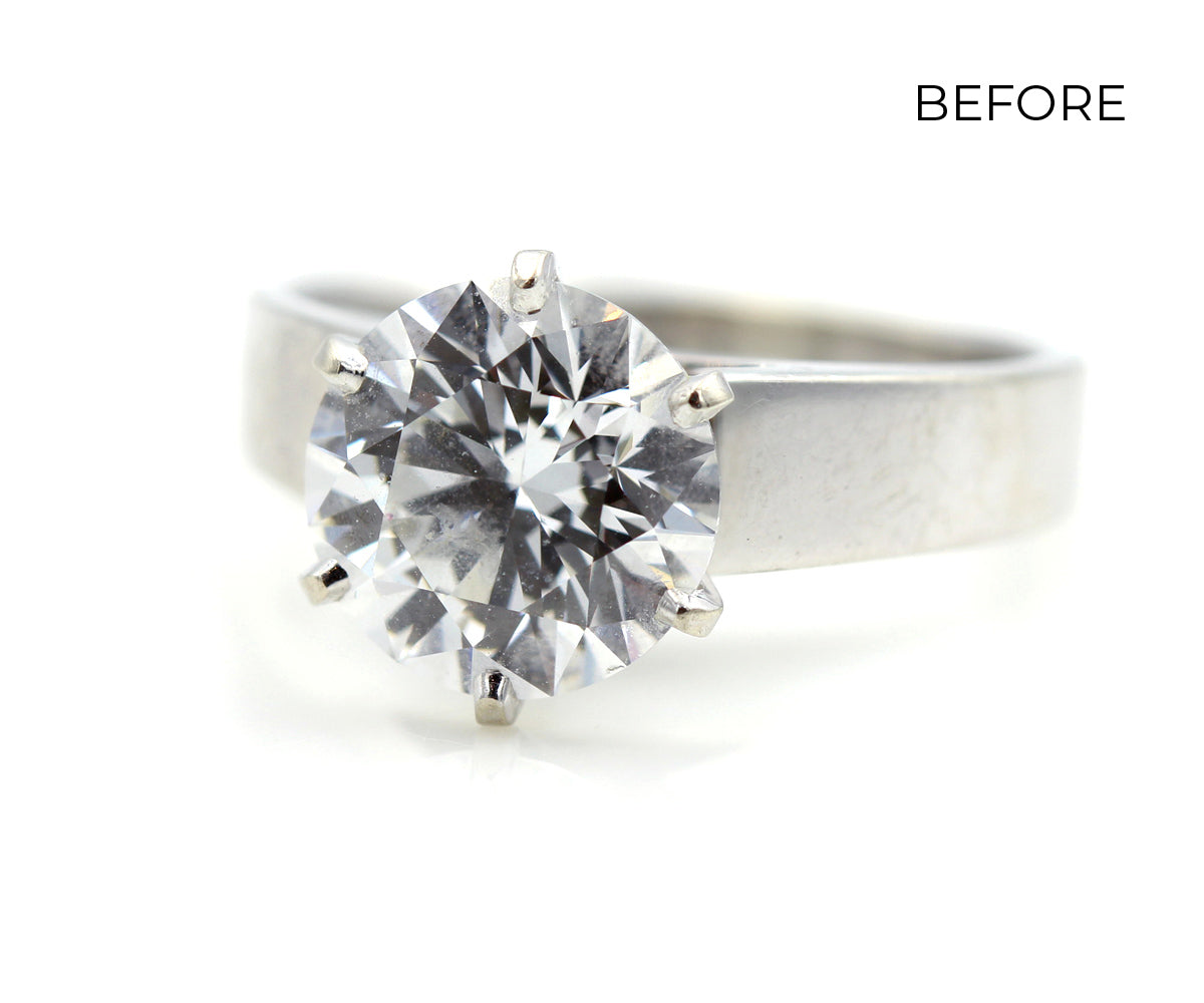 Multirow Weave Black White Diamond Ring