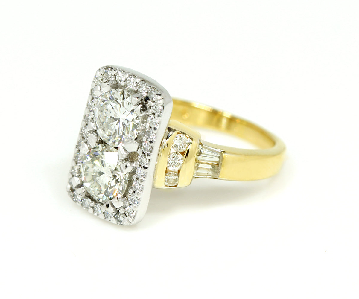 Cushion Double Halo Wedding Ring Redesign
