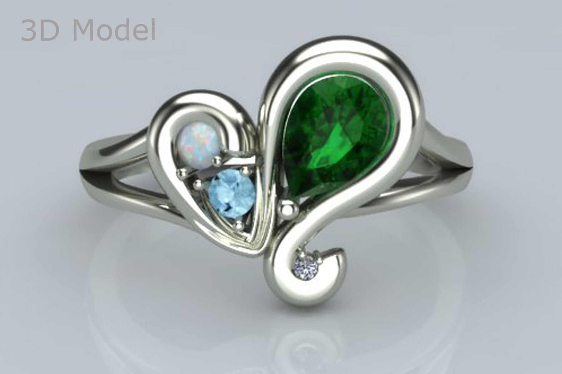 Anillo personalizado del 40 aniversario