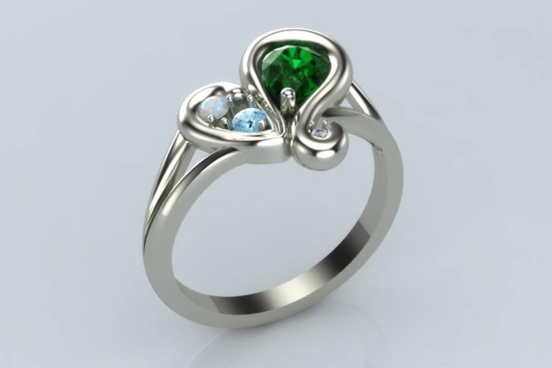 Anillo personalizado del 40 aniversario