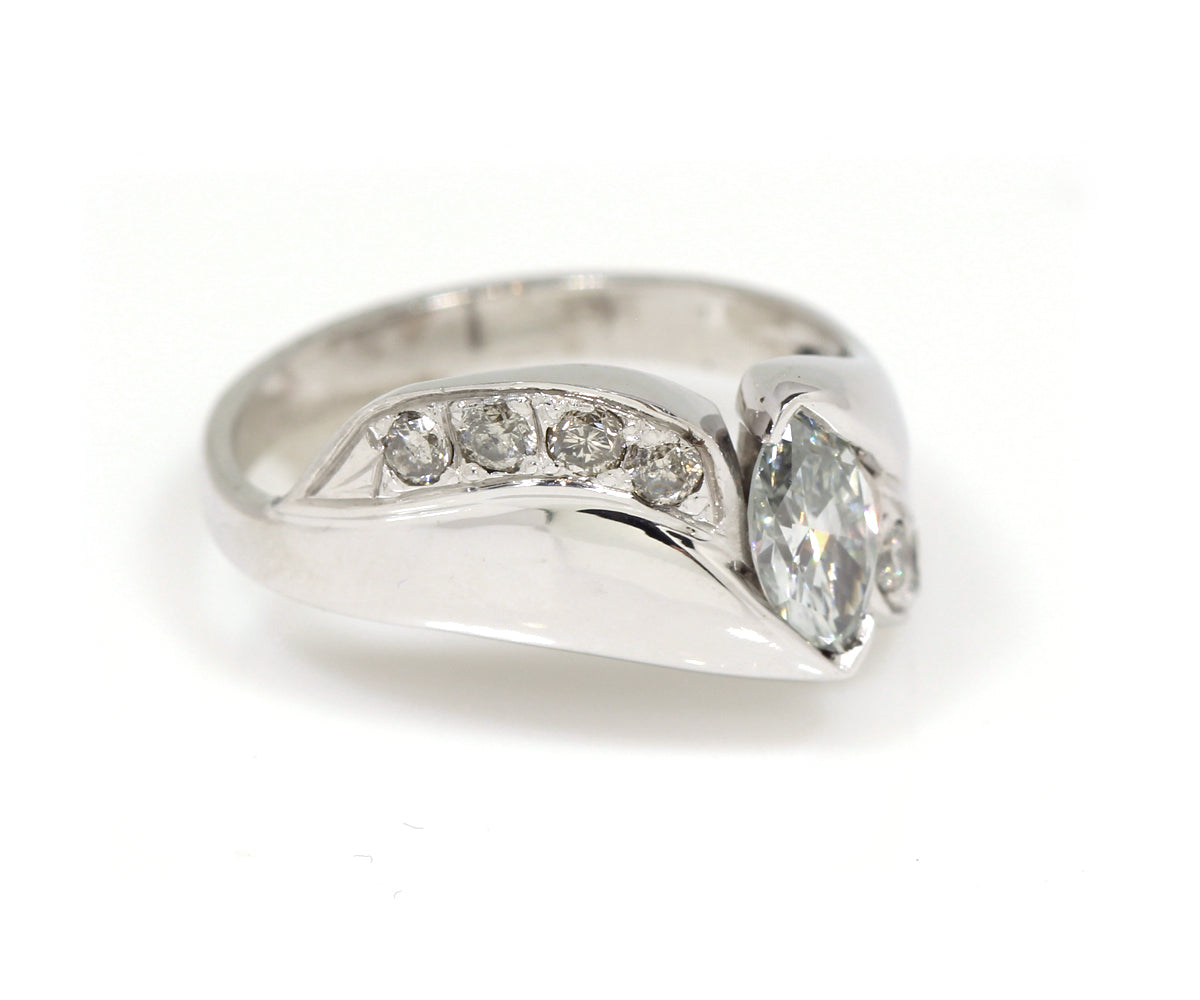 Marquise Diamond Wedding Ring Restoration