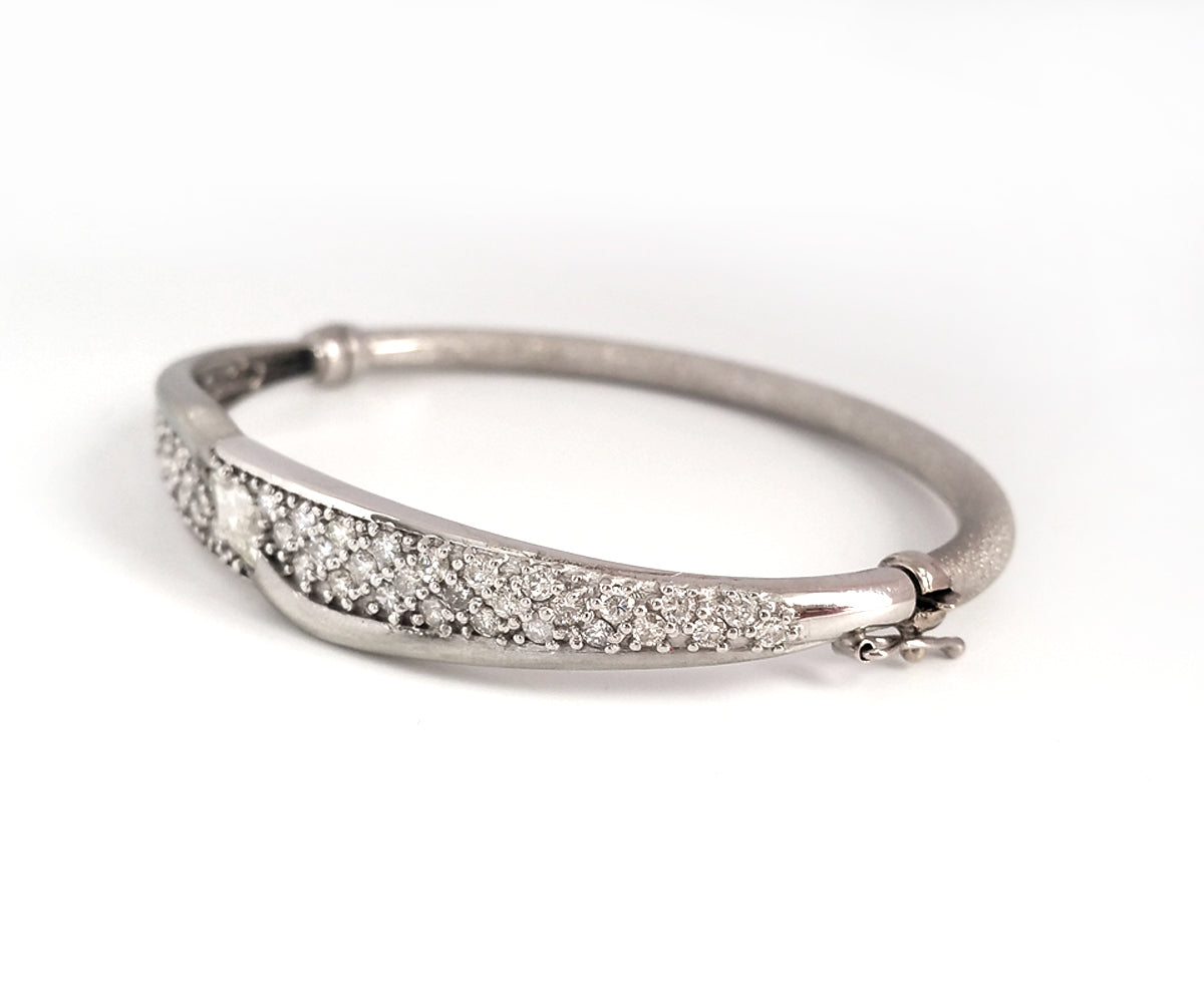 Redesigned Marquise Diamond Pave Cuff Bracelet