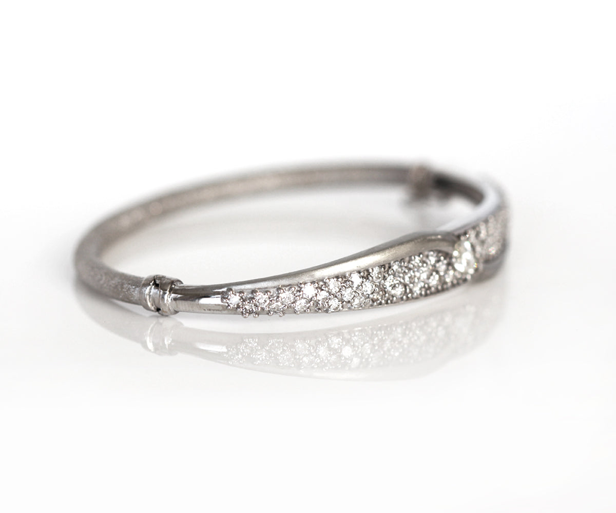 Redesigned Marquise Diamond Pave Cuff Bracelet