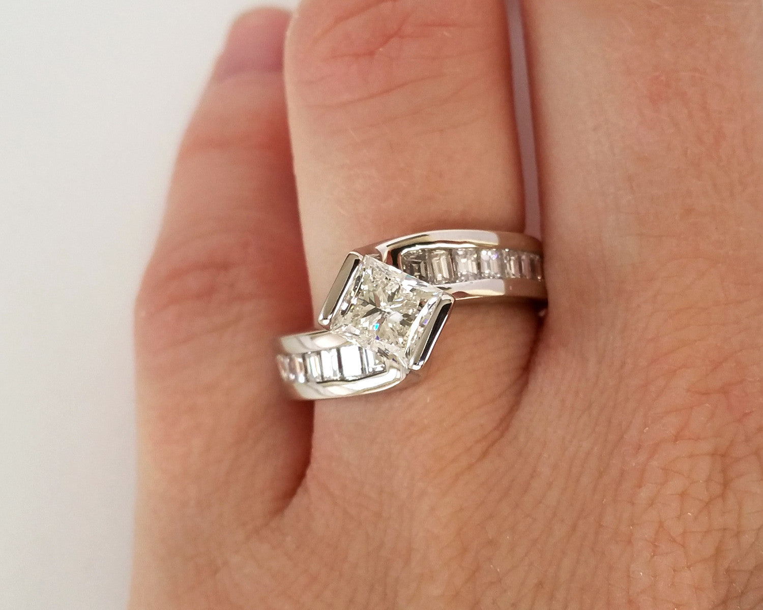 Modern Twist Wedding Ring Redesign
