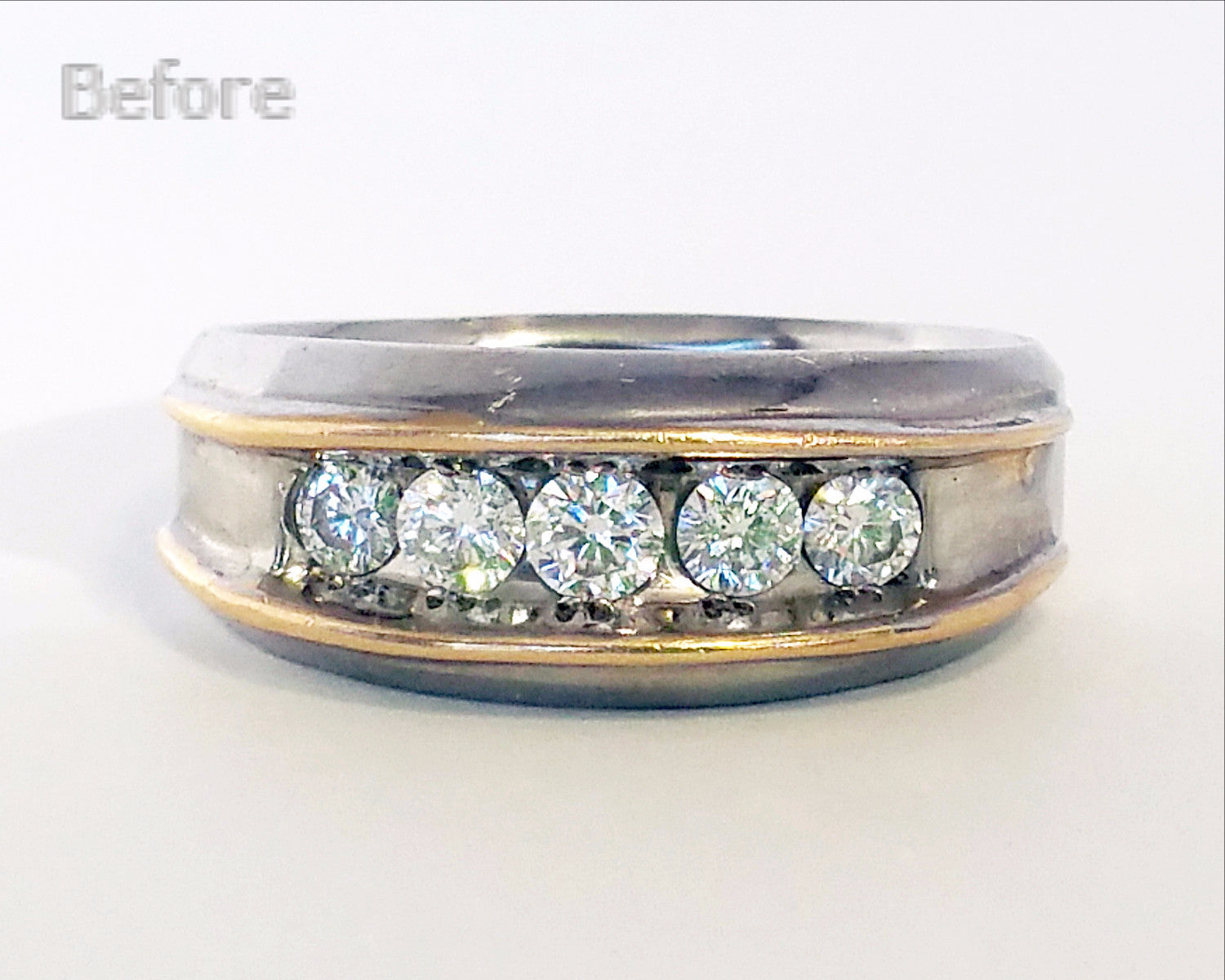 Sleek and Modern Men's Wedding Ring Redesign