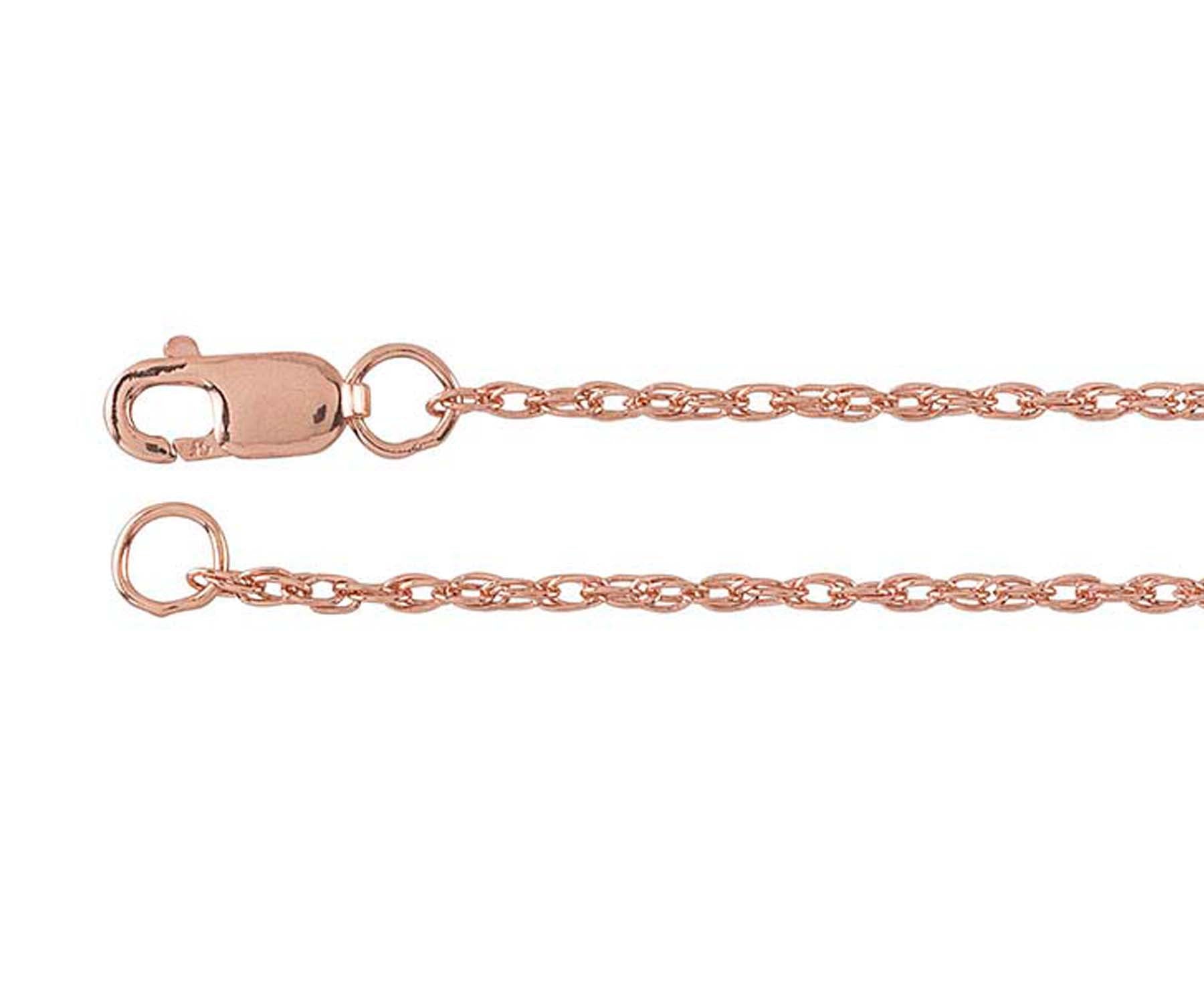 Ambrosia Double Rope 1.3mm Rose Gold-Filled Chain