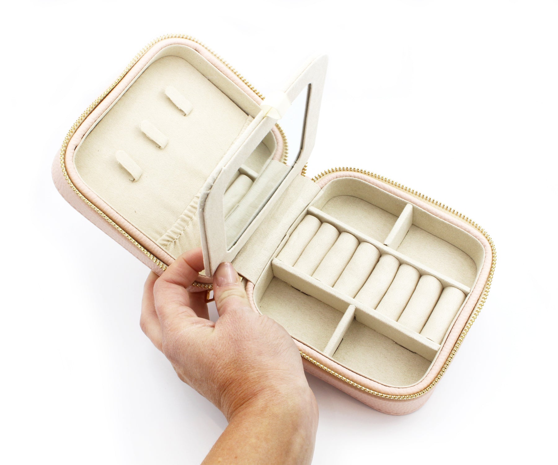 Jewelry Travel Case Rose Gold