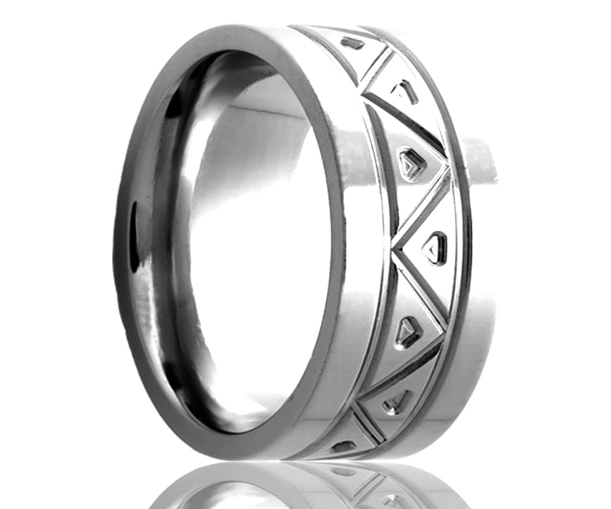 Anillo de triángulo fresado con cobalto
