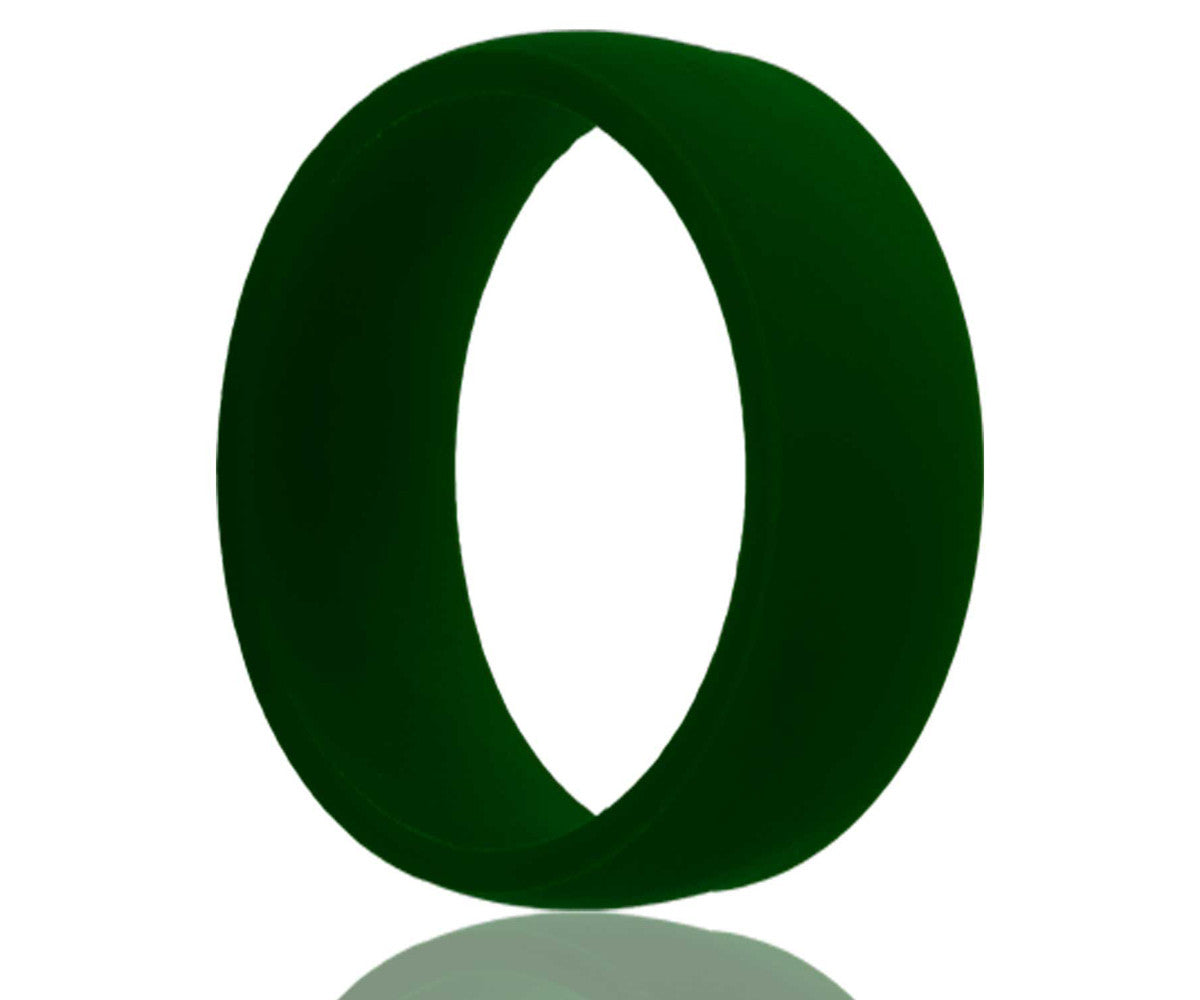 Anillo verde de caucho de silicona
