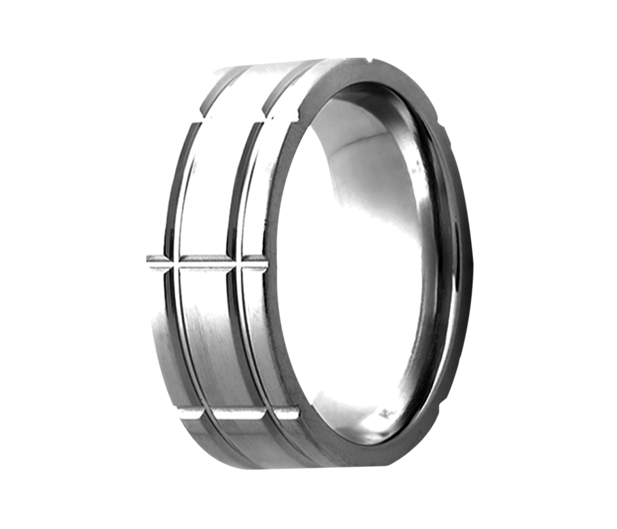 Titanium Offset Multirow Milled Ring