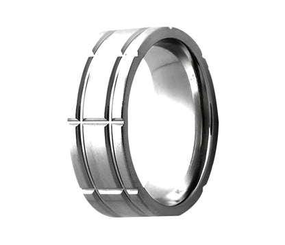Titanium Offset Multirow Milled Ring