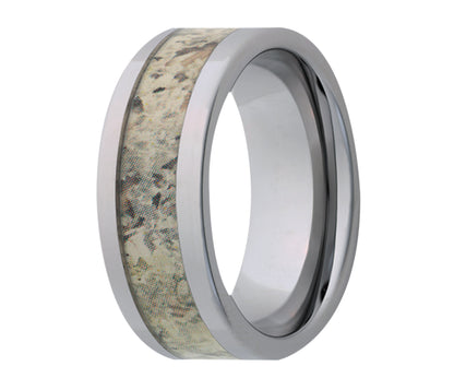 Tungsten Camo Snow Shadow Flat Edge Ring