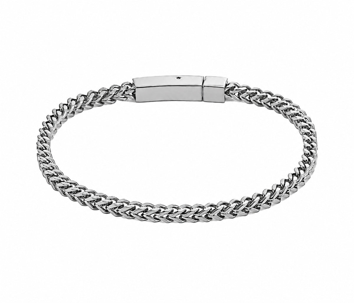Franco Weave Link Steel Bracelet