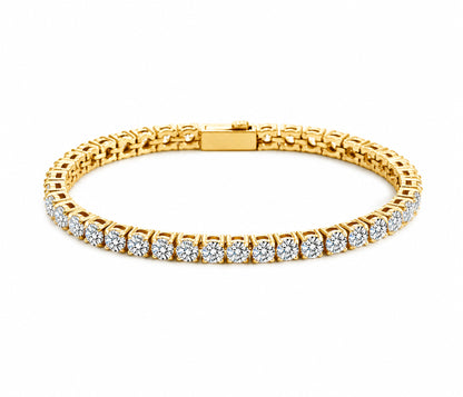 Sparkling Gold Tennis Bracelet