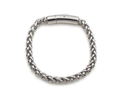 Men's gents Stainless Steel Weave Link Bracelet