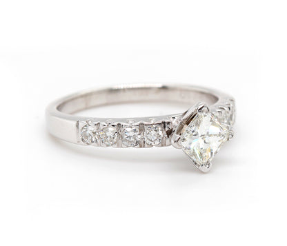 Ballpark Classic Princess Diamond Engagement Ring