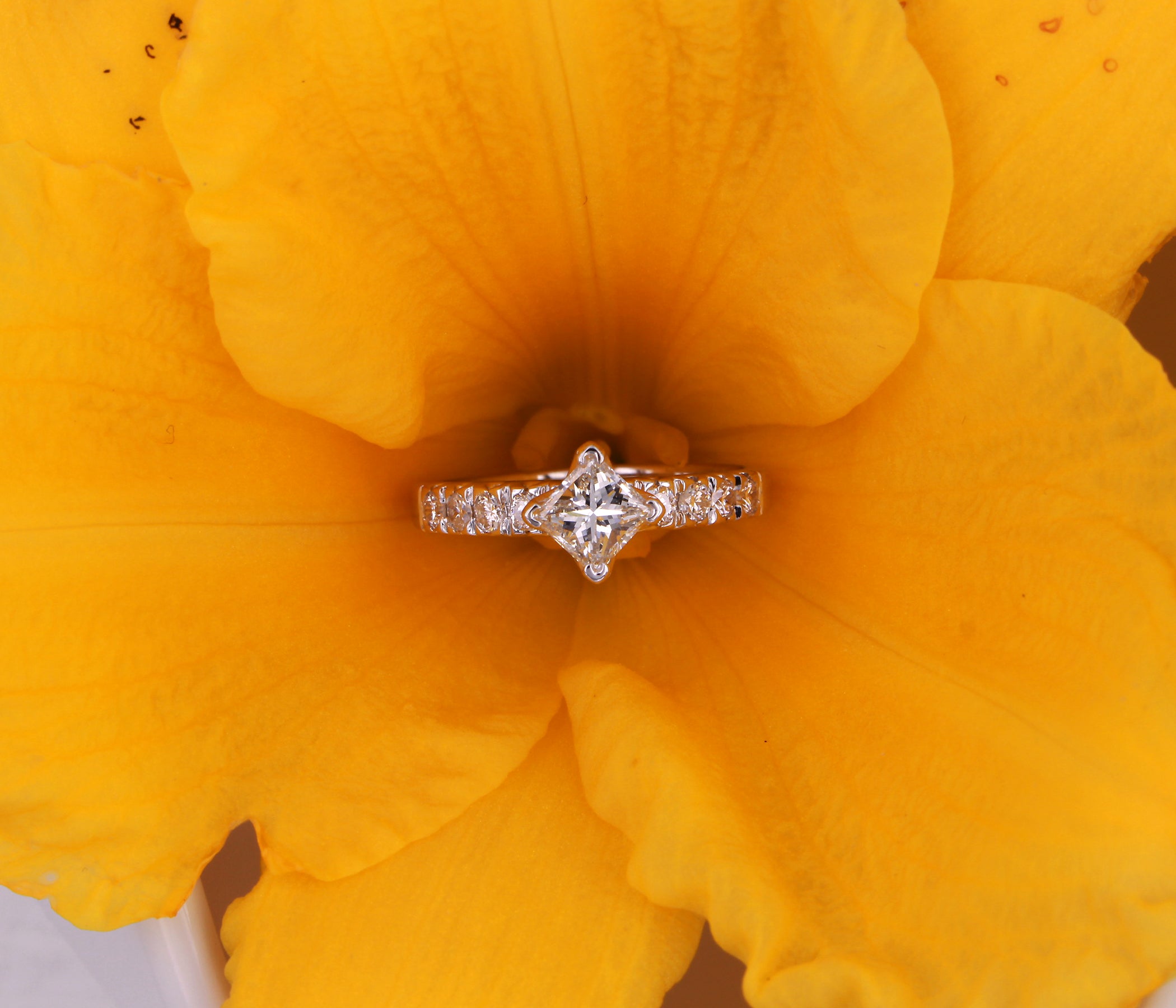 Ballpark Classic Princess Diamond Engagement Ring