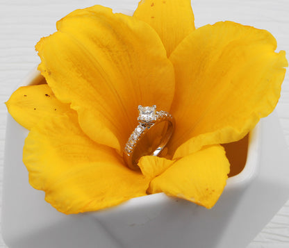 Ballpark Classic Princess Diamond Engagement Ring