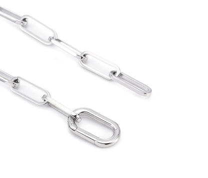 Pulsera de oro con eslabones ligeros y clip de papel