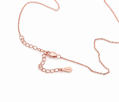 Starburst Pearl of Clarity Rose Gold Necklace