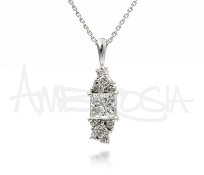 Cluster Princess Diamond Necklace Beautiful Chaos