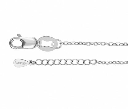Diamond Cut Anti-Tarnish Cable Sterling Silver Chain