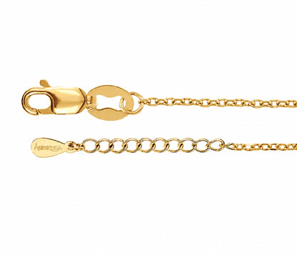 Diamond Cut Cable Gold Vermeil Chain