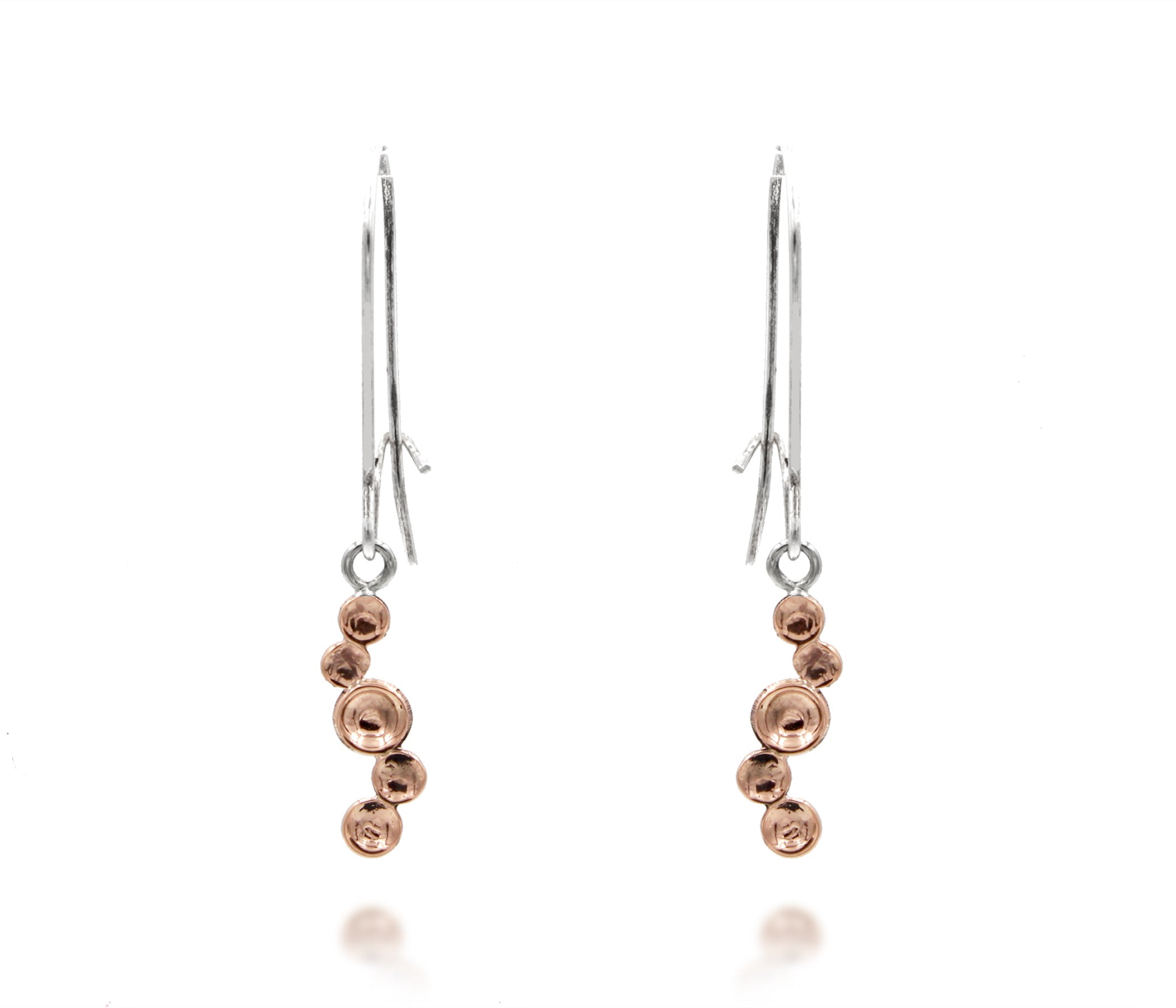 Dangling Dimple Rose Gold Earrings