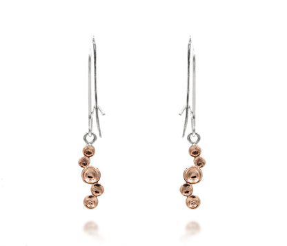 Dangling Dimple Rose Gold Earrings