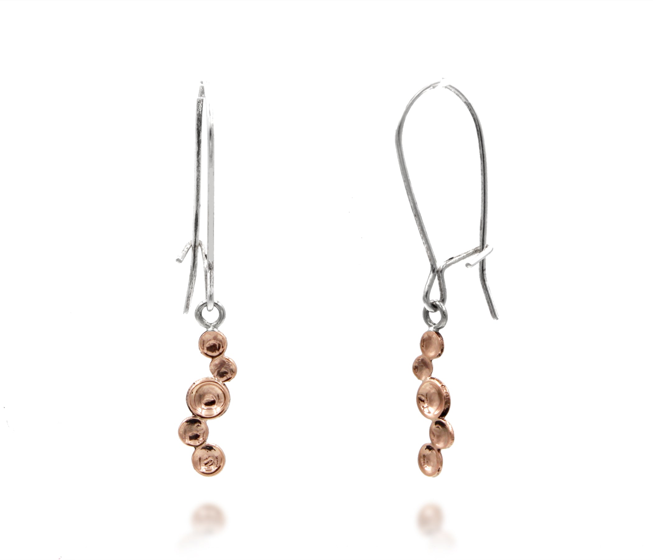 Dangling Dimple Rose Gold Earrings