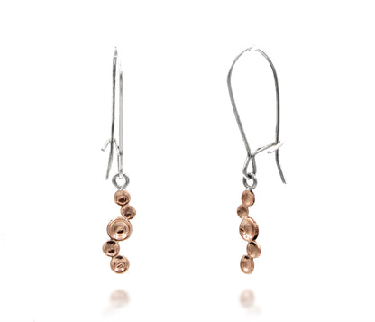 Dangling Dimple Rose Gold Earrings