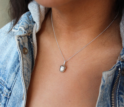 Strength of an Acorn Silver Necklace